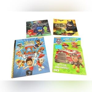 Children’s Books Lot of 7 Popular Cartoon Books & 1 Coloring Book - 8 Books